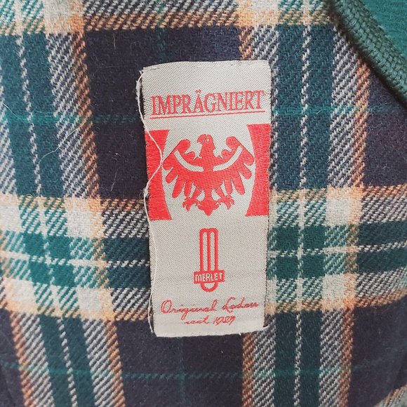 Loden Original Impragniert Merlet Seit 1927 Women Pure Wool Coat Green Italy XL - Picture 16 of 16